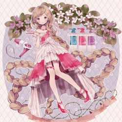 This is a pixiv picture whose title is ラプンツェル.