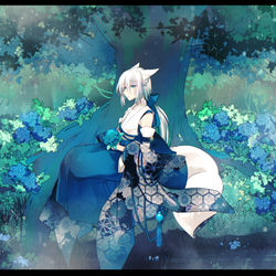 This is a pixiv picture whose title is 紫陽花.