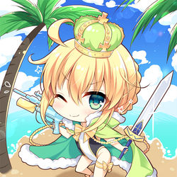 This is a pixiv picture whose title is お祝いSD水着王！.
