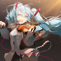 This is a pixiv picture whose title is 僕は歌うよ.