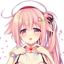 This is a pixiv picture whose title is 春雨ちゃん水着.