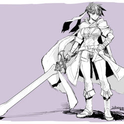 This is a pixiv picture whose title is あの格好の女体化アイク.