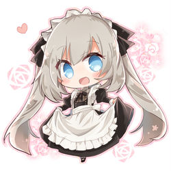 This is a pixiv picture whose title is *メイドマリーちゃん*.