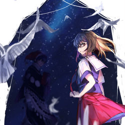 This is a pixiv picture whose title is さよなら東深見高校.