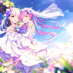 This is a pixiv picture whose title is 早く結婚しろ！！！.
