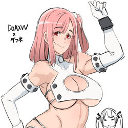 This is a pixiv picture whose title is DOAXVV+光と水のダフネコラボ水着.
