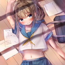 This is a pixiv picture whose title is 先輩…？？.