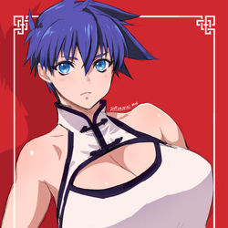 This is a pixiv picture whose title is チャイナドレスのアイクさん♀.