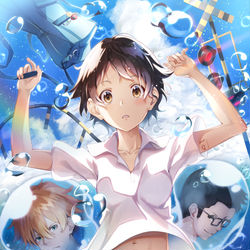 This is a pixiv picture whose title is 時をかける少女.