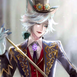 This is a pixiv picture whose title is 月下の紳士.