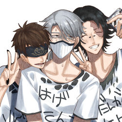 This is a pixiv picture whose title is 暑いんで離れてもらっていいですか.