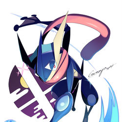 This is a pixiv picture whose title is ゲッコウガァ・・・.