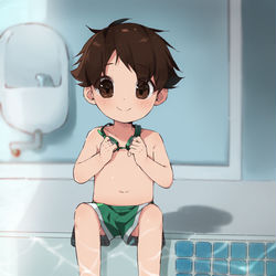 This is a pixiv picture whose title is Swimmer Floof!.