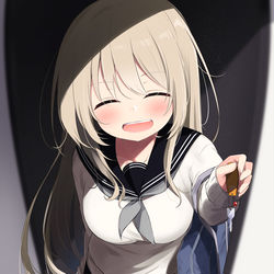 This is a pixiv picture whose title is 「先生、鍵落としたよ」.