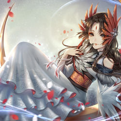 This is a pixiv picture whose title is 仙鶴.