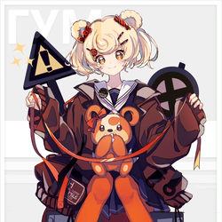 This is a pixiv picture whose title is 🧸.
