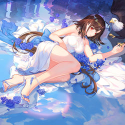 This is a pixiv picture whose title is Blue.