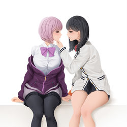 This is a pixiv picture whose title is 六花x新条茜.