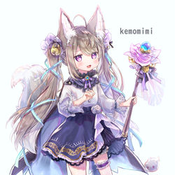 This is a pixiv picture whose title is けもみみツインテロリ.