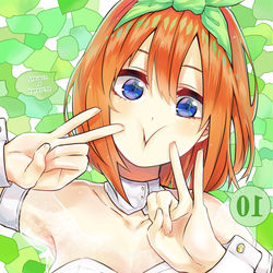 This is a pixiv picture whose title is 五等分の花嫁 裏10巻.