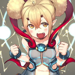 This is a pixiv picture whose title is 雷神の化身.