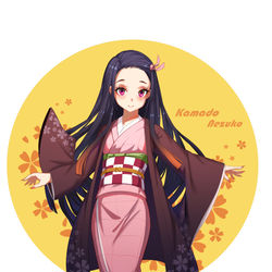 This is a pixiv picture whose title is 竈門 禰豆子.