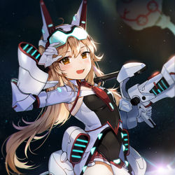 This is a pixiv picture whose title is メカ娘.