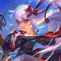 This is a pixiv picture whose title is 【水着BB】evening/sunset.