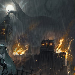 This is a pixiv picture whose title is para in city.