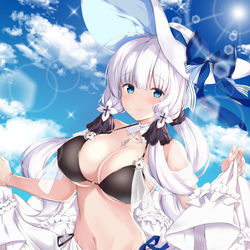 This is a pixiv picture whose title is 【アズレン】清爽なヘスティアー【イラストリアス】.