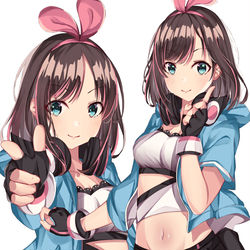 This is a pixiv picture whose title is キズナアイ.
