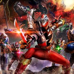 This is a pixiv picture whose title is 騎士竜戦隊リュウソウジャー.