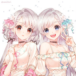 This is a pixiv picture whose title is 久川姉妹.