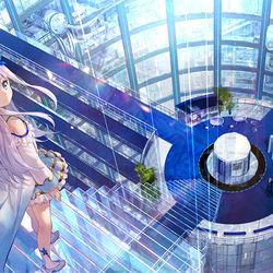 This is a pixiv picture whose title is 巨大地下研究施設.