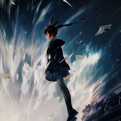 This is a pixiv picture whose title is 【岚】.