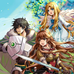 This is a pixiv picture whose title is 盾の勇者の成り上がり.