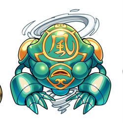 This is a pixiv picture whose title is 雷風水魔人.