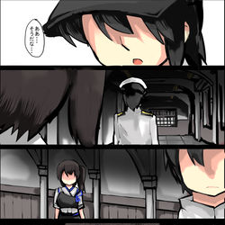 This is a pixiv picture whose title is レーベと大型建造After100a.