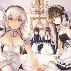 This is a pixiv picture whose title is 碧蓝航线二周年贺.