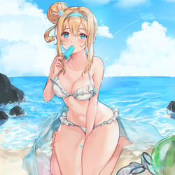 This is a pixiv picture whose title is スオミちゃんの夏.