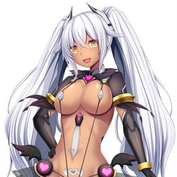 This is a pixiv picture whose title is ダークブラックハート.