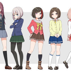 This is a pixiv picture whose title is どこかで見た制服のAfterglow.