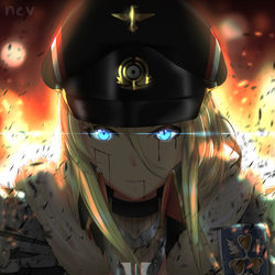 This is a pixiv picture whose title is Bismarck.