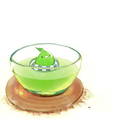 This is a pixiv picture whose title is 冷茶.