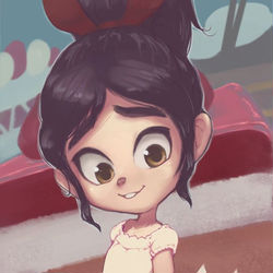 This is a pixiv picture whose title is Cake Vanellope.