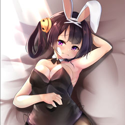 This is a pixiv picture whose title is 寧海×二周年バニー.