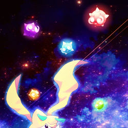 This is a pixiv picture whose title is 七色の願い星.