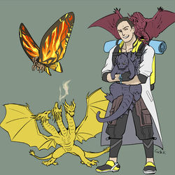This is a pixiv picture whose title is ポケGOジラ.