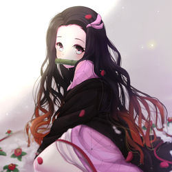 This is a pixiv picture whose title is 竈門かまど 禰ね豆ず子こ.