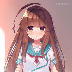 This is a pixiv picture whose title is らくがき球磨ちゃん.
